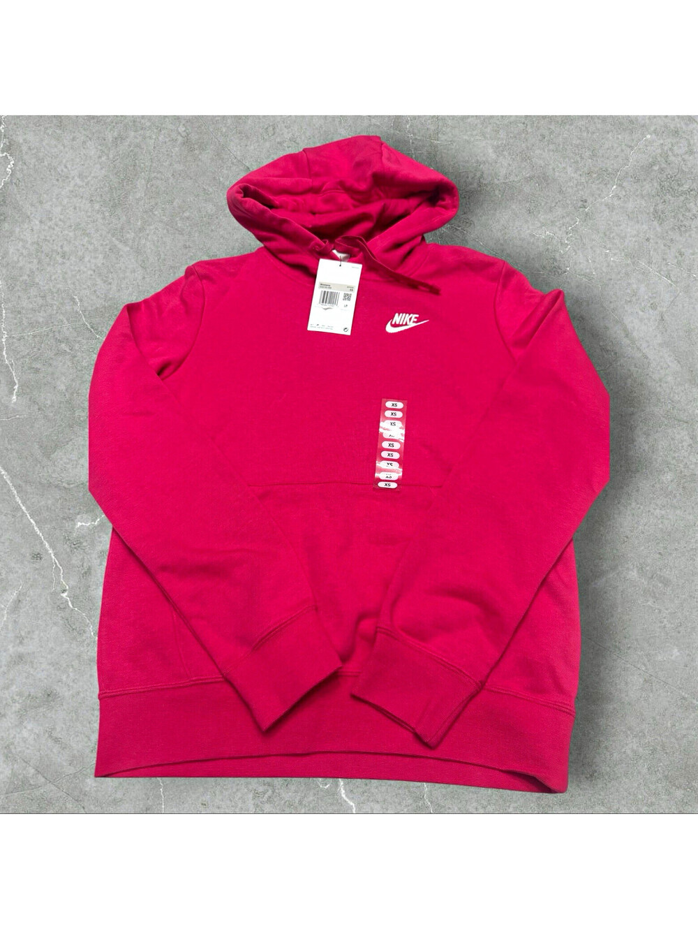 Nike Sportswear Women’s Club Pullover Fleece Hoodie w/ Pockets Pink XS